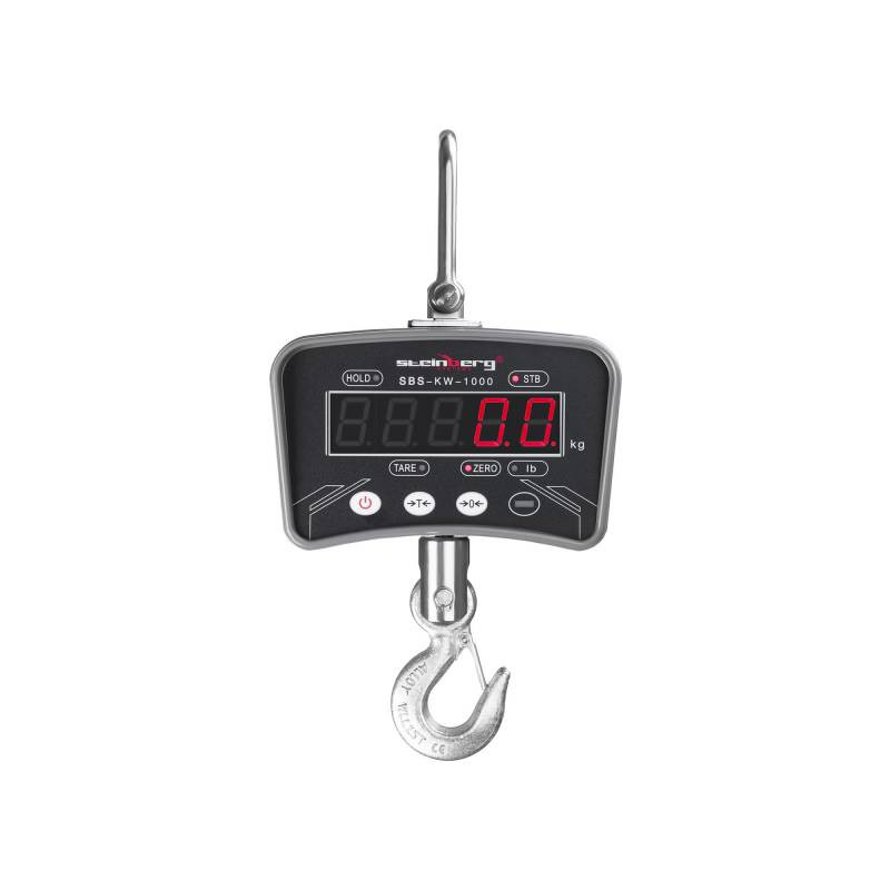 Pakabinamos kablio svarstyklės su LED nuotolinio valdymo pulteliu iki 1 tonos / 0,2 kg
