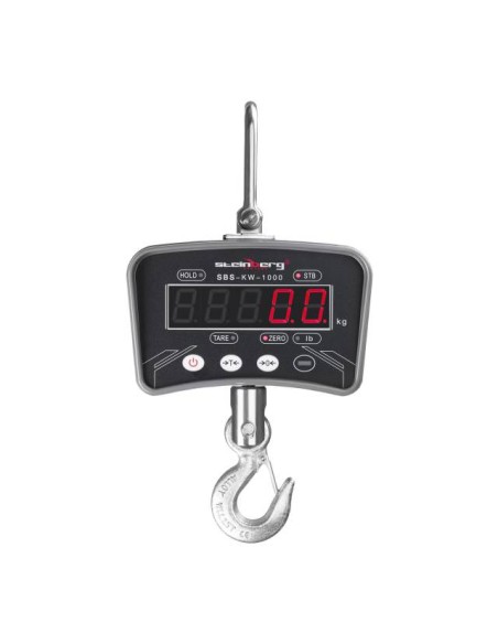Pakabinamos kablio svarstyklės su LED nuotolinio valdymo pulteliu iki 1 tonos / 0,2 kg Pakabinamos kablio svarstyklės su LED nuotolinio valdymo pulteliu iki 1 tonos / 0,2 kg