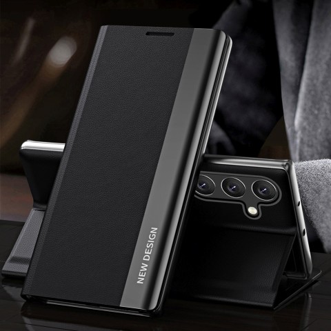 
„Samsung Galaxy S25+ Sleep Case Pro“ su atlenkiama ir stovu – juodas

