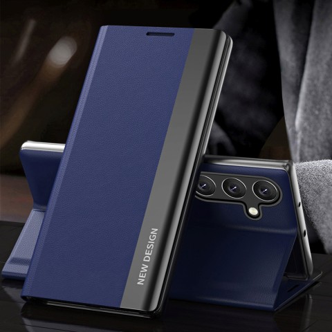 
„Samsung Galaxy S25+ Sleep Case Pro“ atverčiamas dėklas su stovu – mėlynas
