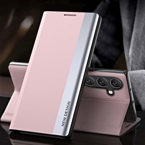 
„Samsung Galaxy S25+ Sleep Case Pro“ atverčiamas dėklas su stovu – rožinis
