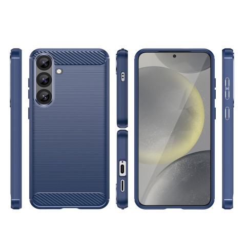 
Silikoninis dėklas, skirtas „Samsung Galaxy S25+ Carbon“ dėklui – mėlynas
