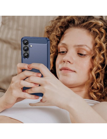 
Silikoninis dėklas, skirtas „Samsung Galaxy S25+ Carbon“ dėklui – mėlynas
