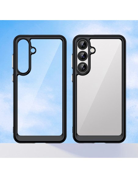 
Silikoninis dėklas su gelio rėmeliu, skirtas „Samsung Galaxy S25+ Outer Space“ dėklui – juodas

