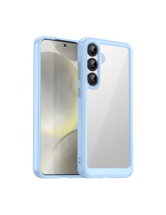 
Silikoninis dėklas su gelio rėmeliu, skirtas „Samsung Galaxy S25+ Outer Space“ dėklui – mėlynas
