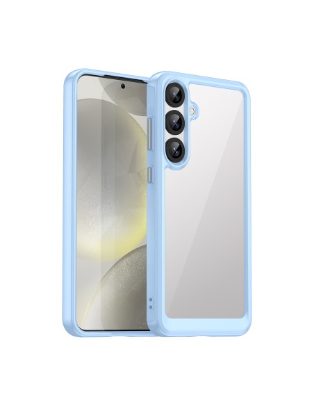 
Silikoninis dėklas su gelio rėmeliu, skirtas „Samsung Galaxy S25+ Outer Space“ dėklui – mėlynas
