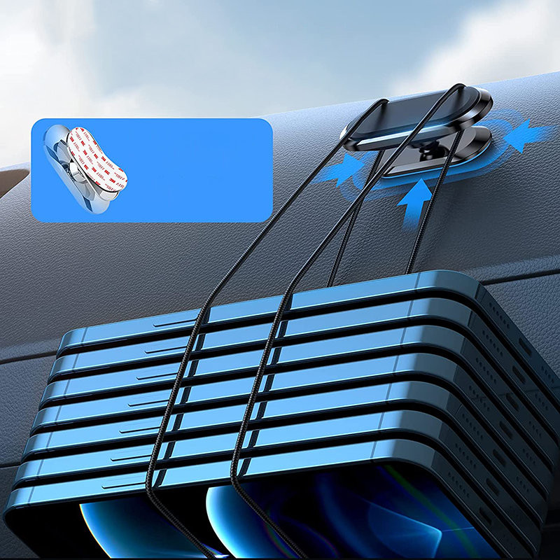 Magnetinis automobilinis telefono laikiklis tamsiai pilkas