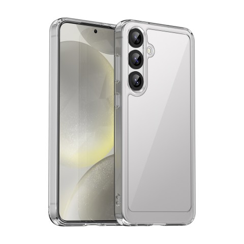 
Silikoninis dėklas su gelio rėmeliu, skirtas „Samsung Galaxy S25+ Outer Space“ dėklui - skaidrus
