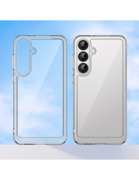 
Silikoninis dėklas su gelio rėmeliu, skirtas „Samsung Galaxy S25+ Outer Space“ dėklui - skaidrus
