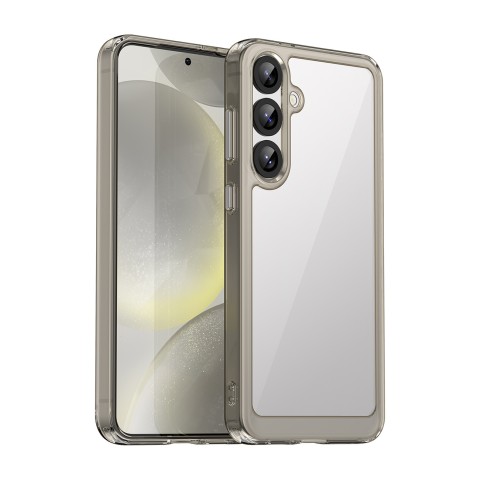 
Silikoninis dėklas su gelio rėmeliu, skirtas „Samsung Galaxy S25+ Outer Space“ dėklui – skaidrus juodas
