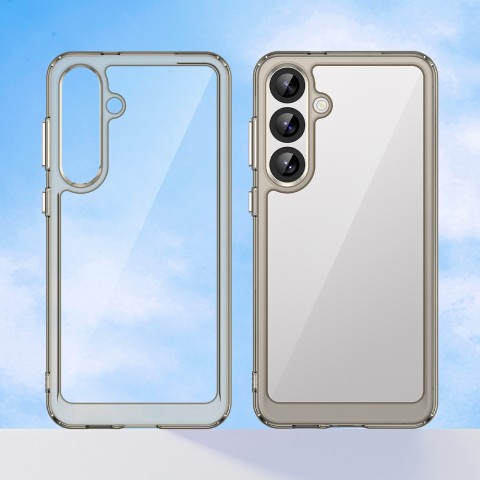 
Silikoninis dėklas su gelio rėmeliu, skirtas „Samsung Galaxy S25+ Outer Space“ dėklui – skaidrus juodas
