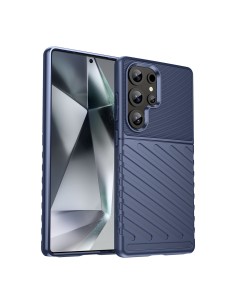 
Silikoninis šarvuotas dėklas, skirtas „Samsung Galaxy S25 Ultra Thunder“ – mėlynas
