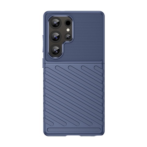 
Silikoninis šarvuotas dėklas, skirtas „Samsung Galaxy S25 Ultra Thunder“ – mėlynas

