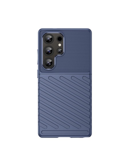 
Silikoninis šarvuotas dėklas, skirtas „Samsung Galaxy S25 Ultra Thunder“ – mėlynas
