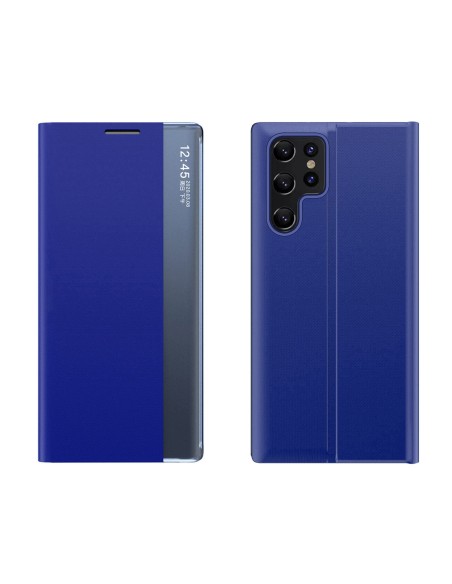 
„Samsung Galaxy S25 Ultra“ naujas miego dėklas su atlenkiamu stovu – mėlynas
