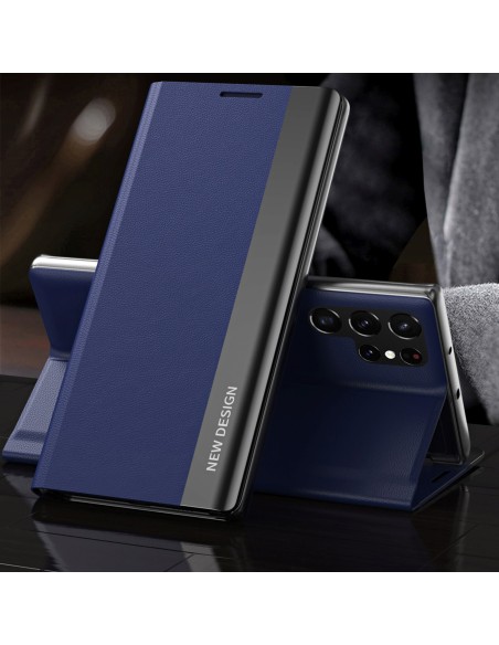 
„Samsung Galaxy S25 Ultra Sleep Case Pro“ atverčiamas dėklas su stovu – mėlynas
