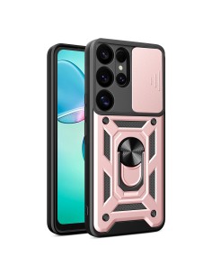 
„Armor Camshield“ dėklas su kameros apsauga, žiedu ir stovu, skirtas „Samsung Galaxy S25 Ultra Hybrid Armor Camshield“ ...