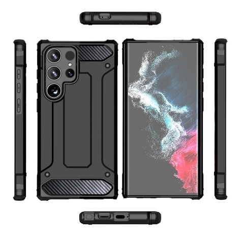 
„Hybrid Armor“ dėklas, skirtas „Samsung Galaxy S25 Ultra Hybrid Armor“ – juodas
