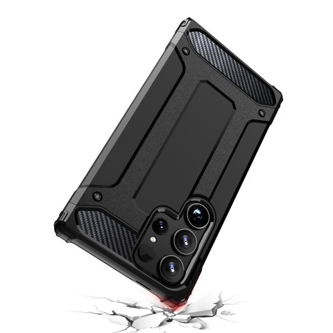 
„Hybrid Armor“ dėklas, skirtas „Samsung Galaxy S25 Ultra Hybrid Armor“ – juodas
