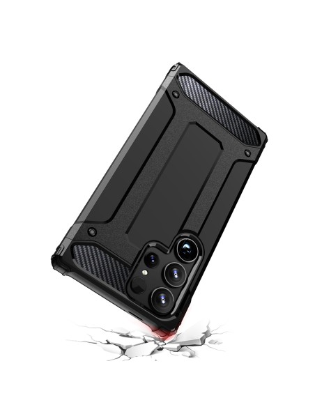 
„Hybrid Armor“ dėklas, skirtas „Samsung Galaxy S25 Ultra Hybrid Armor“ – juodas
