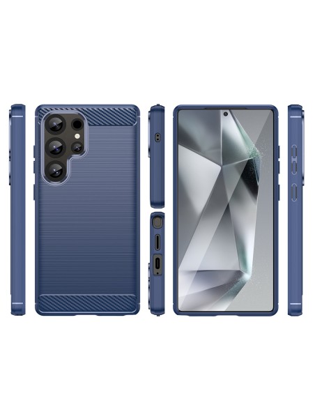
Silikoninis dėklas, skirtas „Samsung Galaxy S25 Ultra Carbon“ dėklui – mėlynas
