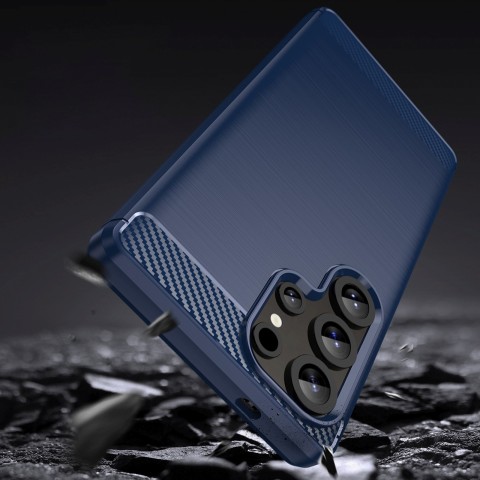 
Silikoninis dėklas, skirtas „Samsung Galaxy S25 Ultra Carbon“ dėklui – mėlynas
