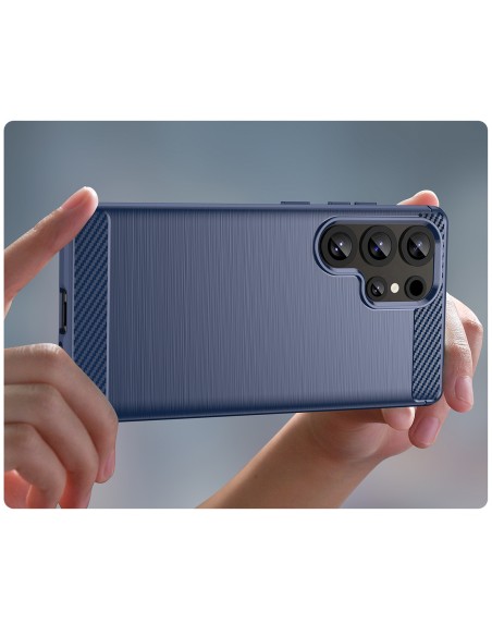 
Silikoninis dėklas, skirtas „Samsung Galaxy S25 Ultra Carbon“ dėklui – mėlynas
