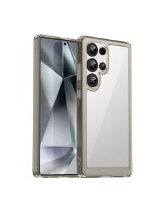 
Silikoninis dėklas su gelio rėmeliu, skirtas „Samsung Galaxy S25 Ultra Outer Space“ dėklui – permatomas juodas
