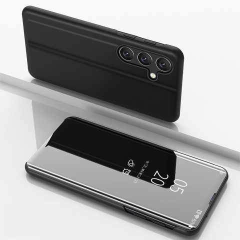 
Apsauginis dėklas, skirtas „Samsung Galaxy S24 FE Clear View Case“ - juodas
