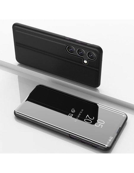 
Apsauginis dėklas, skirtas „Samsung Galaxy S24 FE Clear View Case“ - juodas
