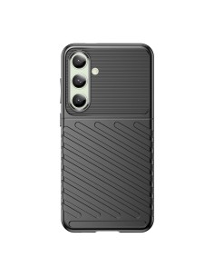 
Silikoninis dėklas, šarvuotas dangtelis, skirtas „Samsung Galaxy S24 FE Thunder Case“ - juodas
