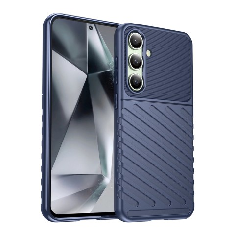 
Silikoninis dėklas, šarvuotas dangtelis, skirtas „Samsung Galaxy S24 FE Thunder Case“ - mėlynas
