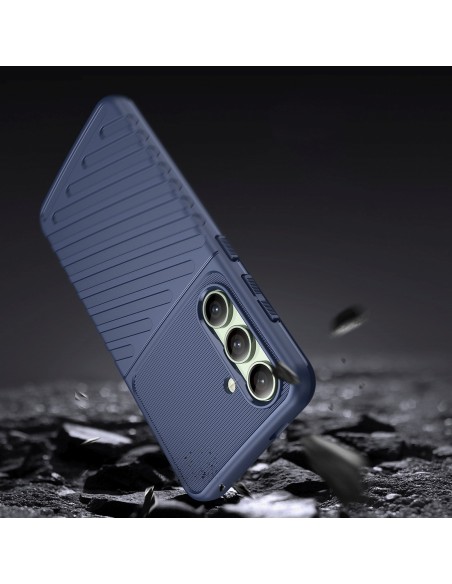 
Silikoninis dėklas, šarvuotas dangtelis, skirtas „Samsung Galaxy S24 FE Thunder Case“ - mėlynas
