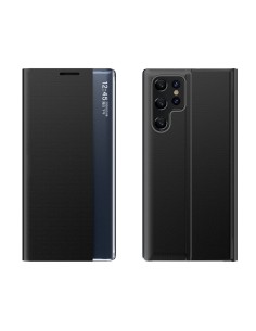 
„Samsung Galaxy S24 FE“ naujas miego dėklas su atlenkiama stovu – juodas
