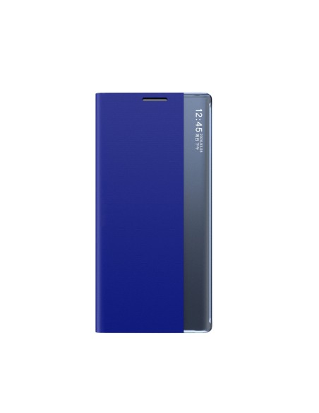 
„Samsung Galaxy S24 FE“ naujas miego dėklas su atlenkiama ir stovu – mėlynas
