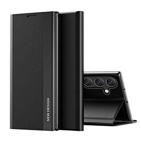 
„Samsung Galaxy S24 FE Sleep Case Pro“ atverčiamas dėklas su stovu – juodas
