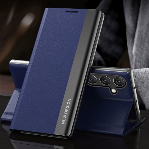 
„Samsung Galaxy S24 FE Sleep Case Pro“ atverčiamas dėklas su stovu – mėlynas
