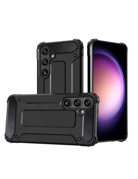 
„Hybrid Armor“ dėklas, skirtas „Samsung Galaxy S24 FE Hybrid Armor“ – juodas
