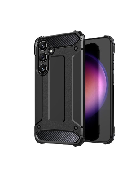 
„Hybrid Armor“ dėklas, skirtas „Samsung Galaxy S24 FE Hybrid Armor“ – juodas
