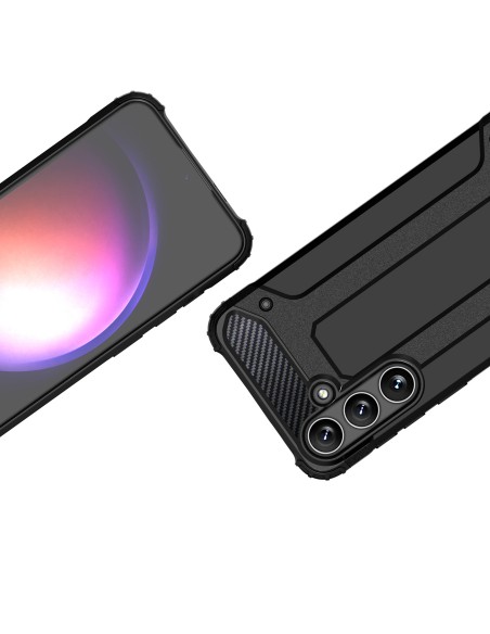 
„Hybrid Armor“ dėklas, skirtas „Samsung Galaxy S24 FE Hybrid Armor“ – juodas
