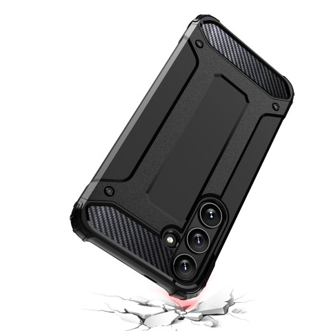 
„Hybrid Armor“ dėklas, skirtas „Samsung Galaxy S24 FE Hybrid Armor“ – juodas
