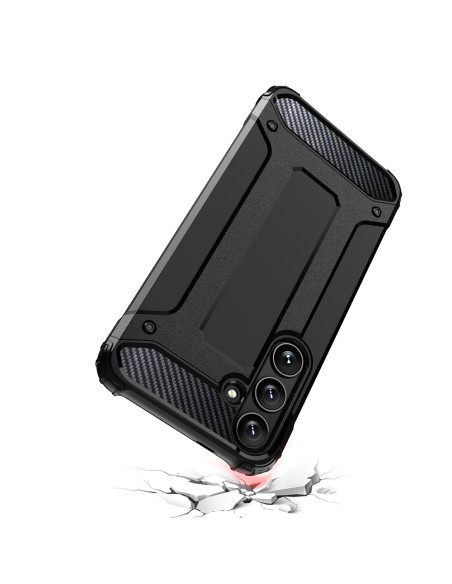 
„Hybrid Armor“ dėklas, skirtas „Samsung Galaxy S24 FE Hybrid Armor“ – juodas
