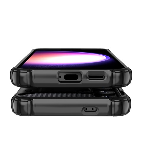 
„Hybrid Armor“ dėklas, skirtas „Samsung Galaxy S24 FE Hybrid Armor“ – juodas
