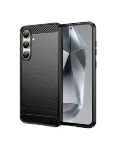 
Silikoninis dėklas, skirtas „Samsung Galaxy S24 FE Carbon“ dėklui - juodas

