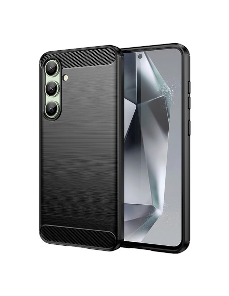 
Silikoninis dėklas, skirtas „Samsung Galaxy S24 FE Carbon“ dėklui - juodas
