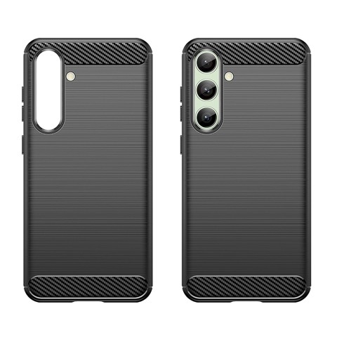 
Silikoninis dėklas, skirtas „Samsung Galaxy S24 FE Carbon“ dėklui - juodas

