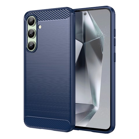 
Silikoninis dėklas, skirtas „Samsung Galaxy S24 FE Carbon“ dėklui - mėlynas
