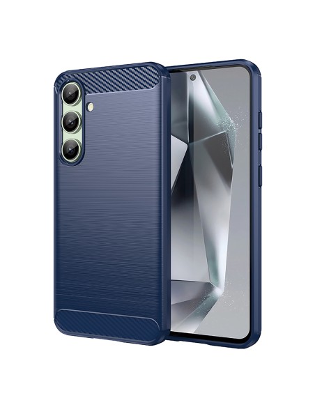 
Silikoninis dėklas, skirtas „Samsung Galaxy S24 FE Carbon“ dėklui - mėlynas
