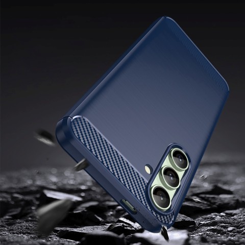
Silikoninis dėklas, skirtas „Samsung Galaxy S24 FE Carbon“ dėklui - mėlynas
