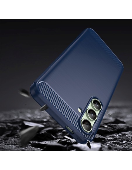 
Silikoninis dėklas, skirtas „Samsung Galaxy S24 FE Carbon“ dėklui - mėlynas
